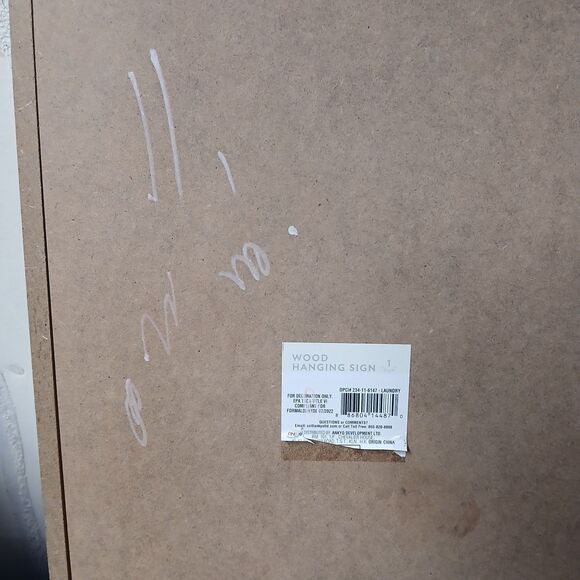 Set of 2 Wood Wall Hanging Signs for Laundry Washing Stain Removal 15.5x10.5 - Picture 8 of 9